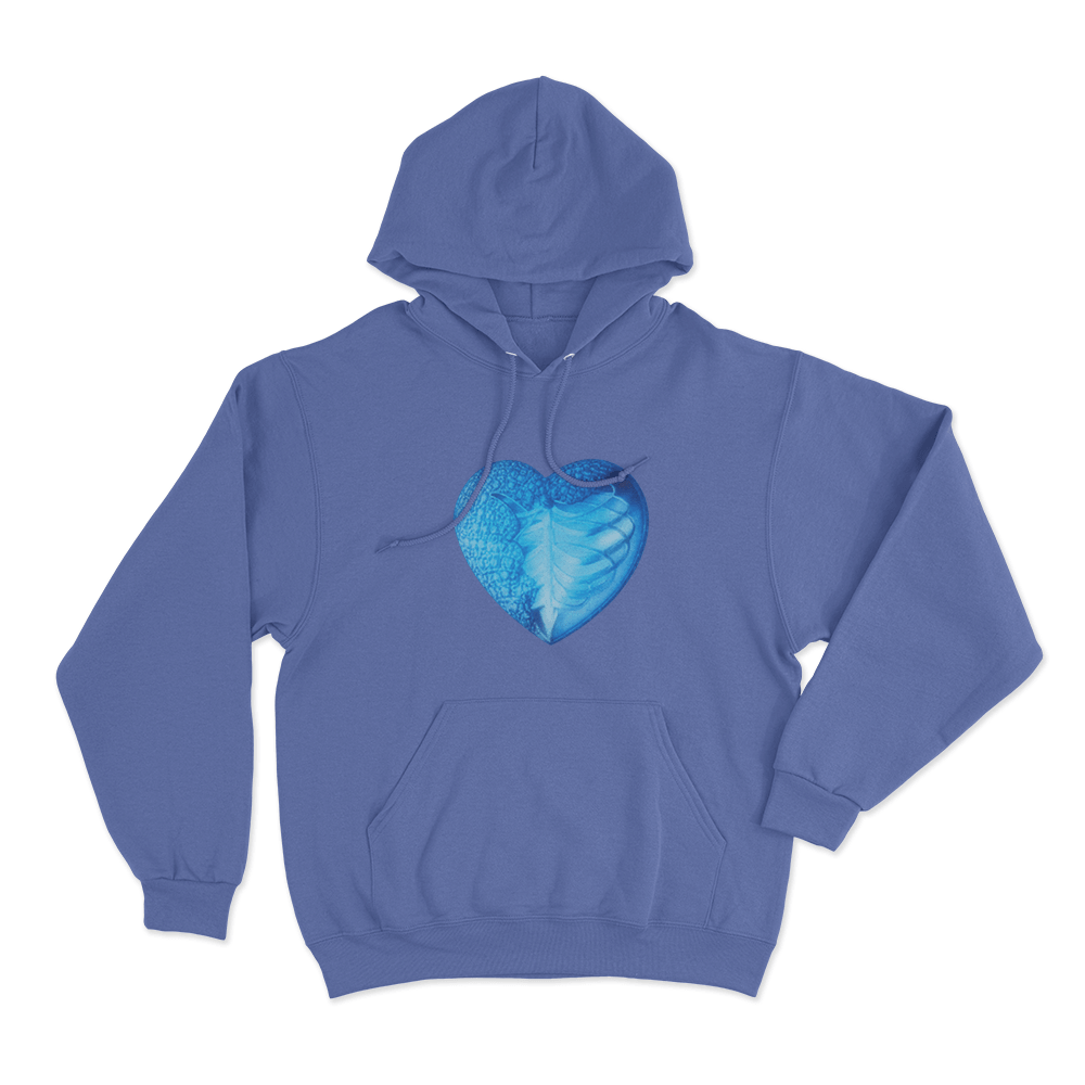 Infinite Heart Unisex Hoodie Blue Infinite Heart Unisex Hoodie Blue