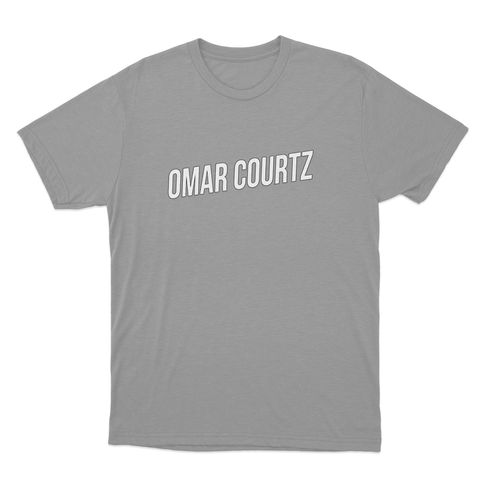Omar Courtz Logo Unisex T Shirt Grey Omar Courtz Logo Unisex T Shirt Grey