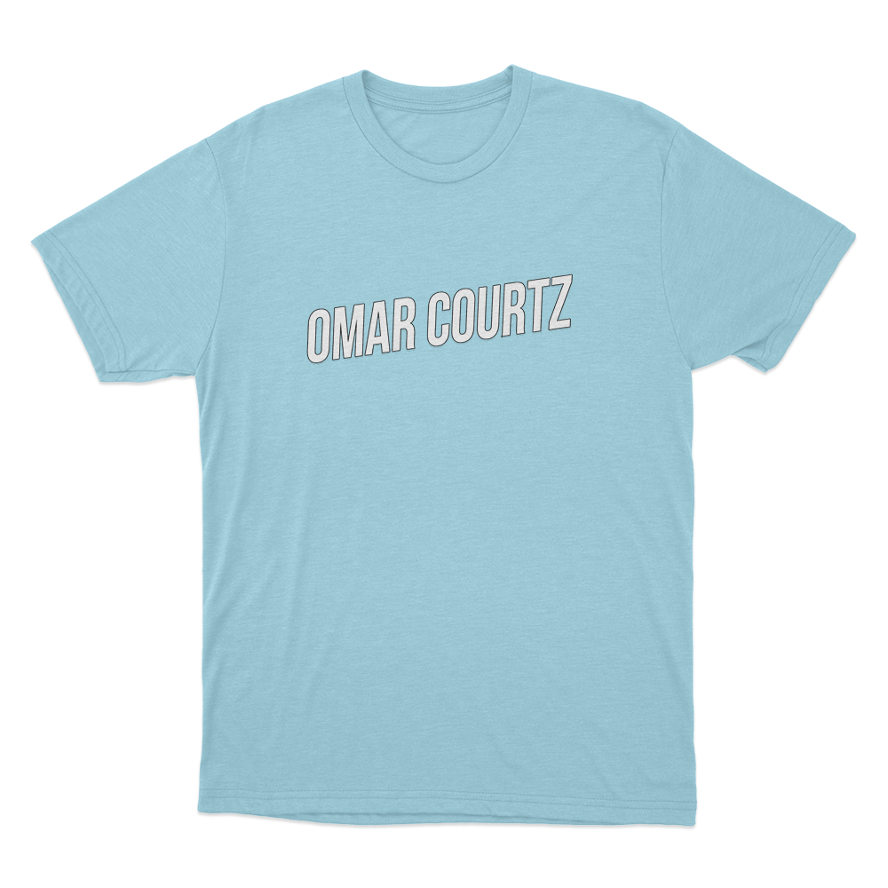 Omar Courtz Logo Unisex T Shirt Sky Blue Omar Courtz Logo Unisex T Shirt Sky Blue