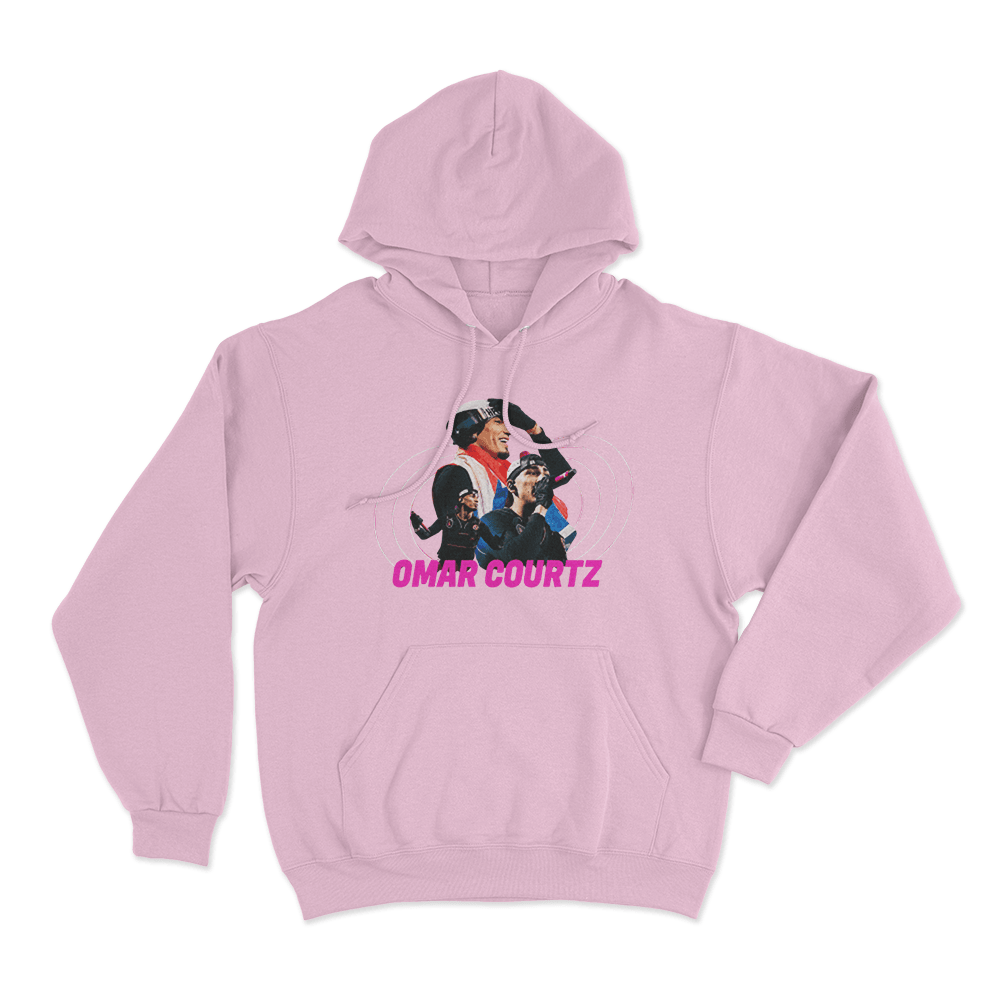 Omar Courtz Portriat Unisex Hoodie Pink Omar Courtz Portriat Unisex Hoodie Pink