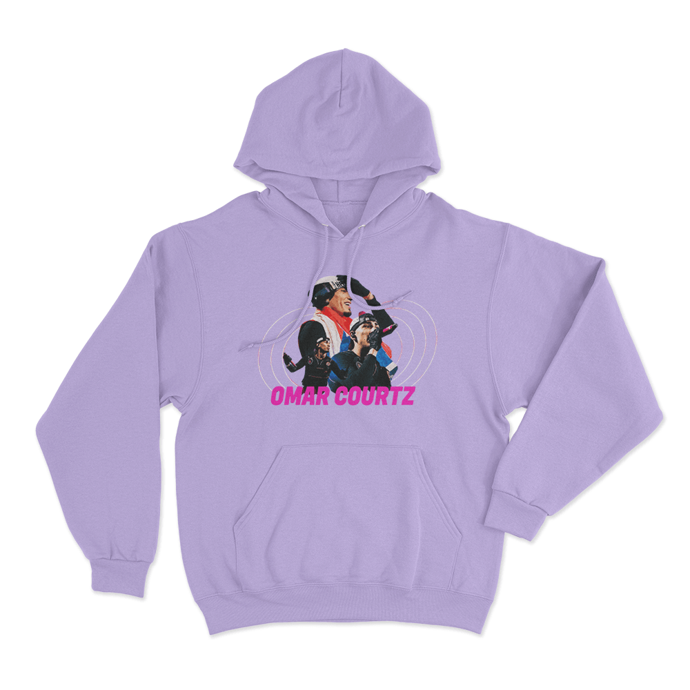 Omar Courtz Portriat Unisex Hoodie Purple Omar Courtz Portriat Unisex Hoodie Purple