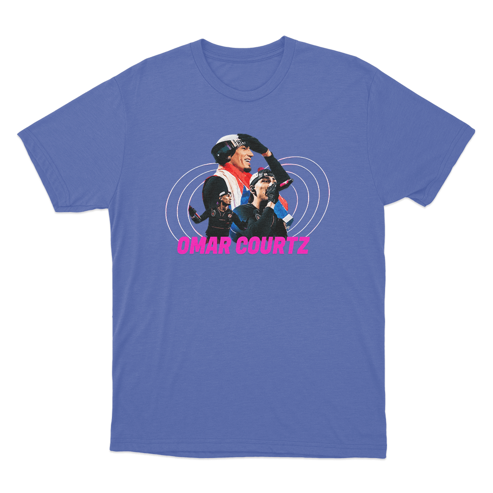 Omar Courtz Portriat Unisex T Shirt Blue Omar Courtz Portriat Unisex T Shirt Blue