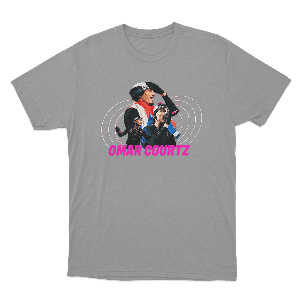 Omar Courtz Portriat Unisex T Shirt Grey Omar Courtz Portriat Unisex T Shirt Grey