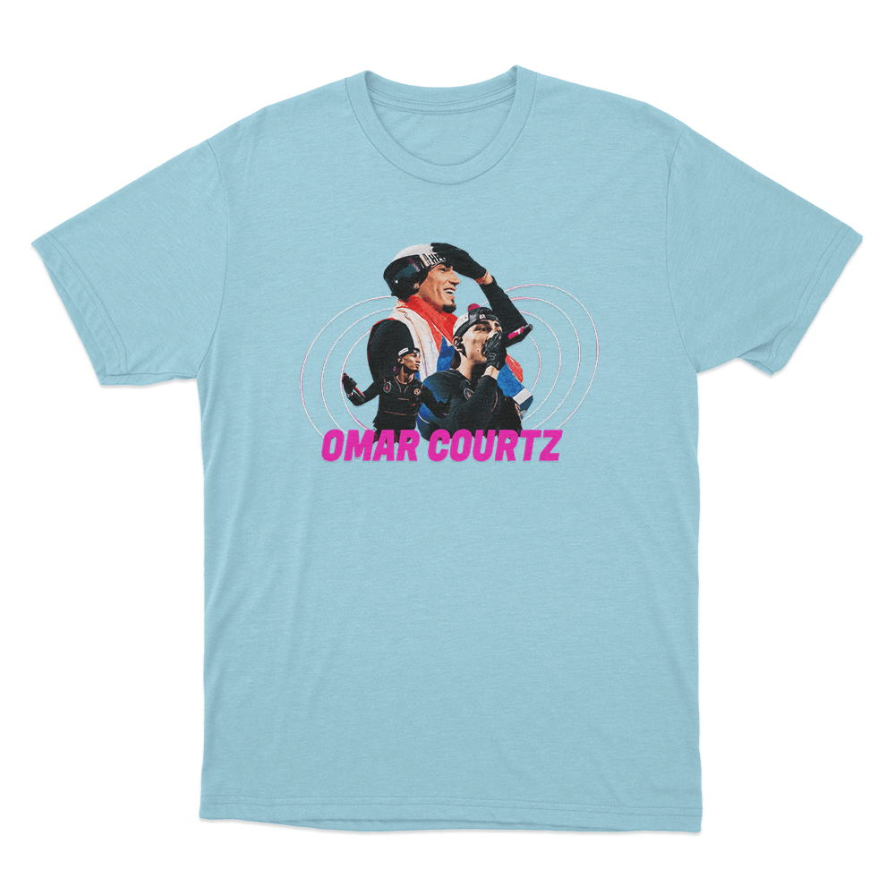 Omar Courtz Portriat Unisex T Shirt Sky Blue Omar Courtz Portriat Unisex T Shirt Sky Blue