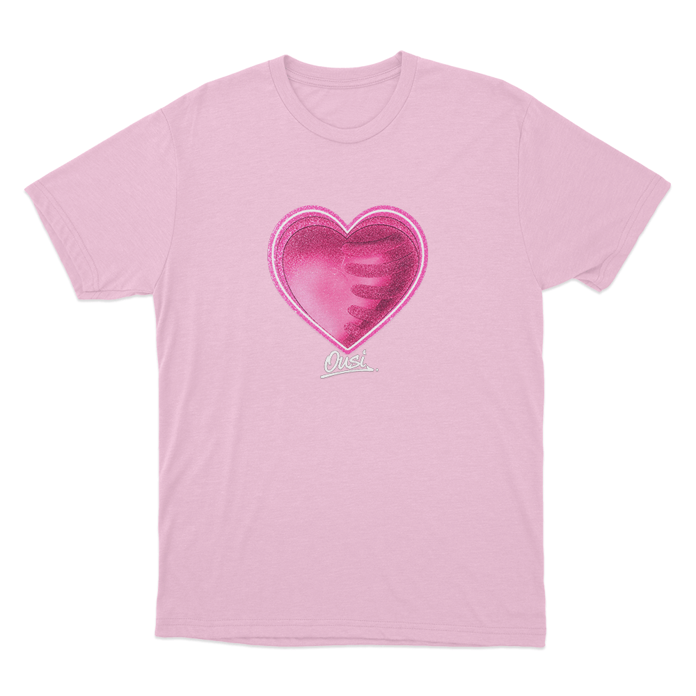 Ousi Heart Unisex T Shirt Pink Ousi Heart Unisex T Shirt Pink
