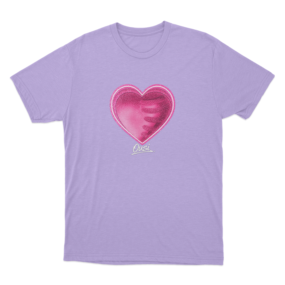 Ousi Heart Unisex T Shirt Purple Ousi Heart Unisex T Shirt Purple