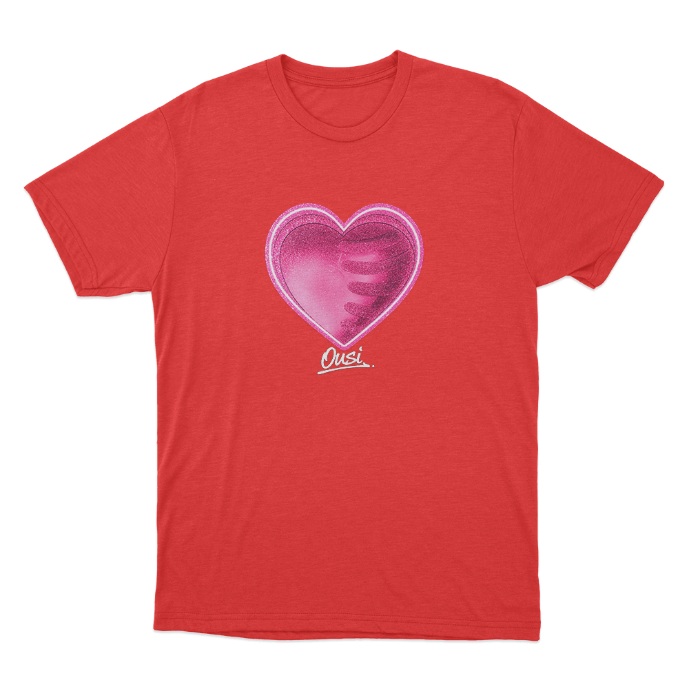 Ousi Heart Unisex T Shirt Red Ousi Heart Unisex T Shirt Red