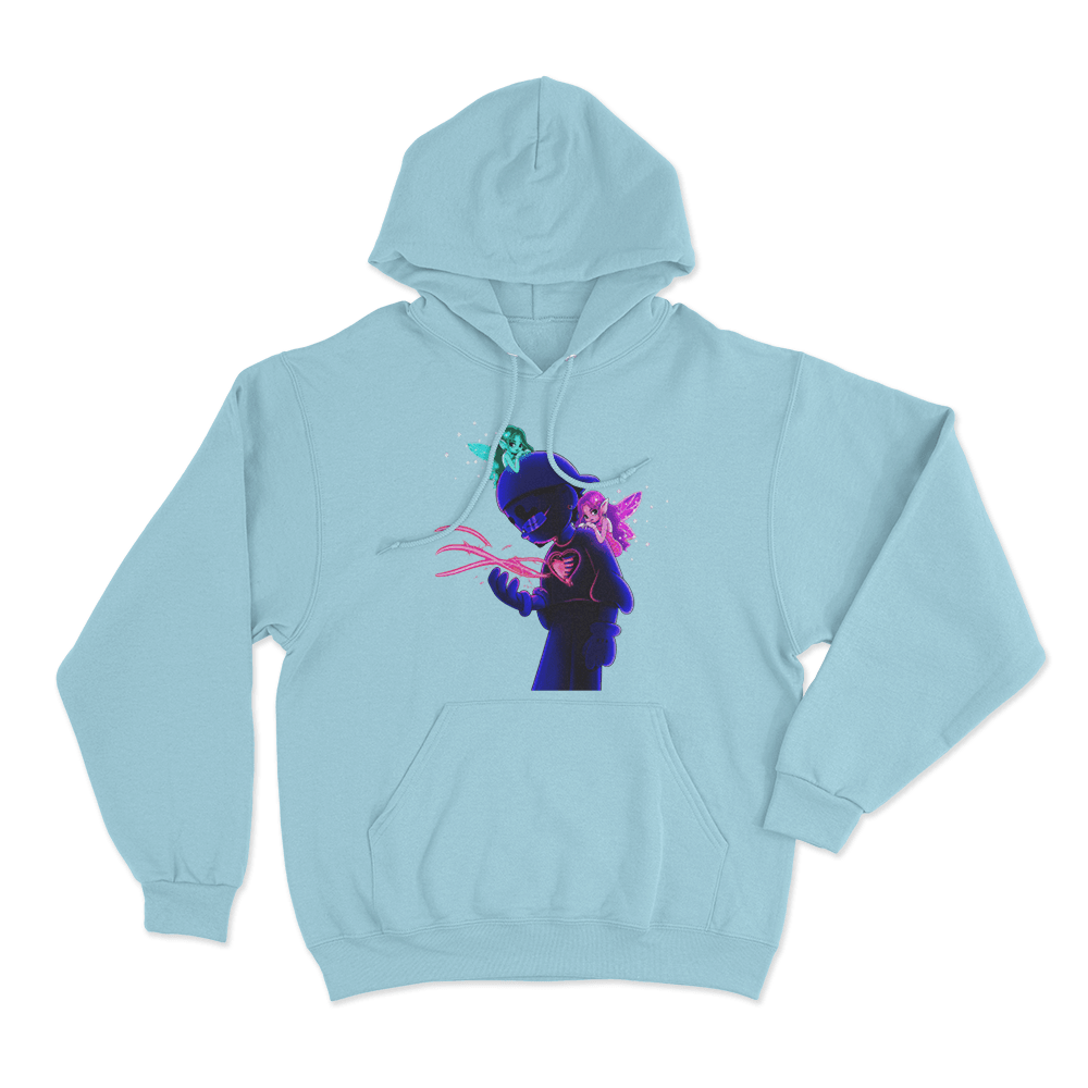 Por Si Mañana No Estoy Cartoon Unisex Hoodie Sky Blue Por Si Manana No Estoy Cartoon Unisex Hoodie Sky Blue