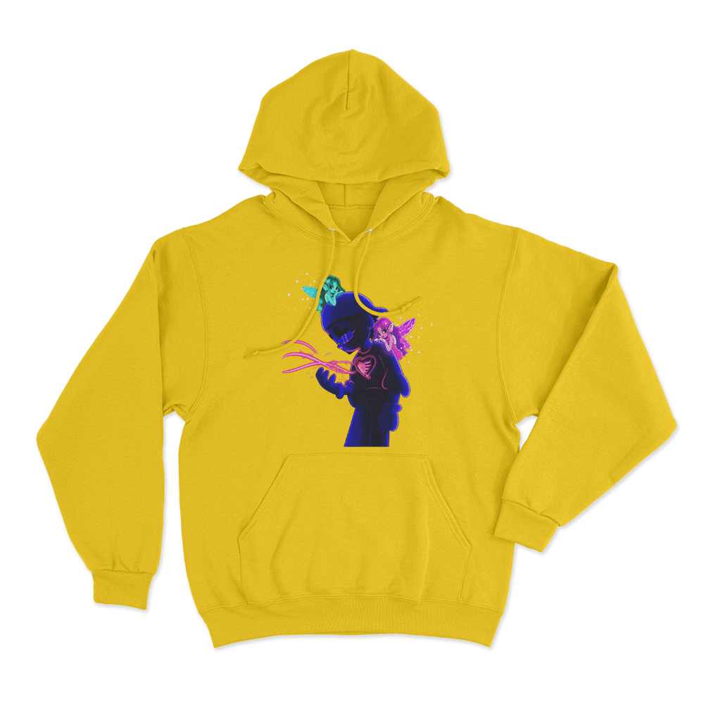Por Si Mañana No Estoy Cartoon Unisex Hoodie Yellow Por Si Manana No Estoy Cartoon Unisex Hoodie Yellow
