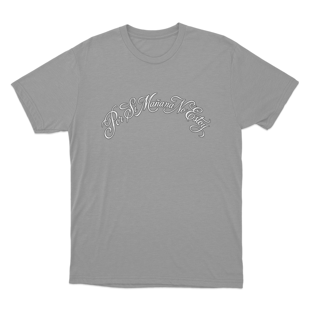 Por Si Mañana No Estoy Unisex T Shirt Grey Por Si Manana No Estoy Unisex T Shirt Grey