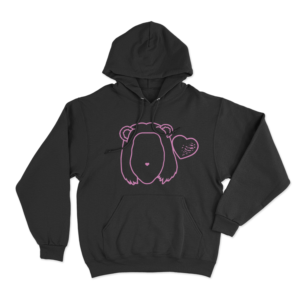 Primera Musa Heart Unisex Hoodie Black Primera Musa Heart Unisex Hoodie Black