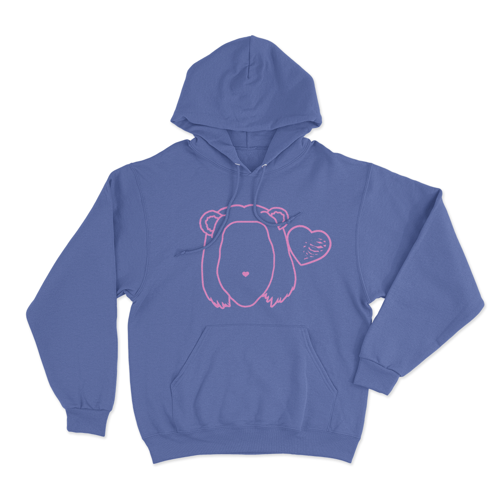 Primera Musa Heart Unisex Hoodie Blue Primera Musa Heart Unisex Hoodie Blue